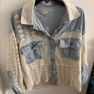 Denim & Lace POL Shacket